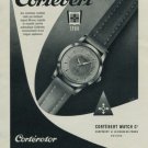 Cortebert Watch Company Corterotor Vintage 1956 Swiss Ad Suisse Advert Horology