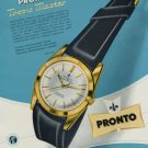 1956 Pronto Watch Company Tropic Master Advert Vintage 1956 Swiss Ad Suisse Advert Switzerland