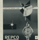 1956 Repco Watch Company Tramelan Switzerland Vintage 1956 Swiss Ad Suisse Advert