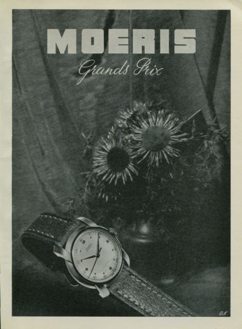1950 Moeris Watch Company Switzerland Vintage 1950 Swiss Ad Suisse Advert Horology