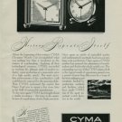 Cyma Clock Company 1950 Swiss Ad Tavannes Watch Company Switzerland Suisse Advert