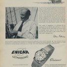 1957 Enicar Watch Company Sherpas Lengnau Switzerland 1957 Swiss Ad Suisse Advert