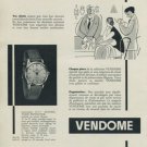 Vendone Watch Company Switzerland Vintage 1956 Swiss Ad Suisse Advert Horology