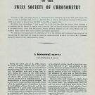 1949 25th Anniversary of Swiss Society of Chronometry 1949 Swiss Magazine Article by L. Defossez