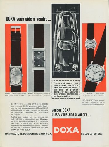1965 Doxa Watch Company Le Locle Switzerland 1965 Swiss Ad Suisse Advert Horlogerie