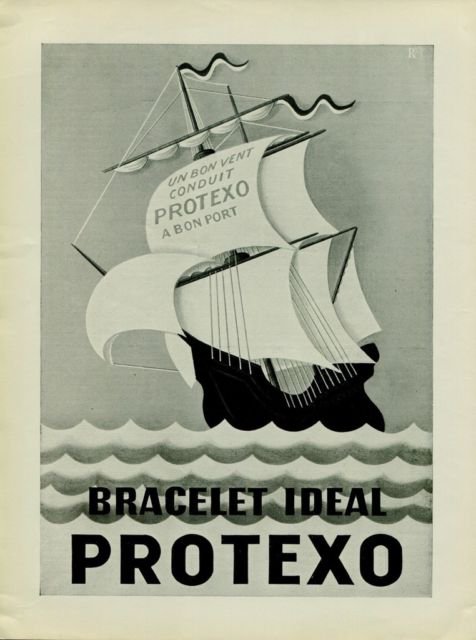 1944 Protexo Bracelet Company Switzerland Vintage 1944 Swiss Ad Suisse Advert Horology