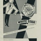 White Star Watch Company Weiss & Co. Vintage 1956 Swiss Ad Suisse Advert