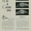 Alpina Watch Company Vintage 1950 Swiss Ad Bienne Switzerland Suisse Horlogerie