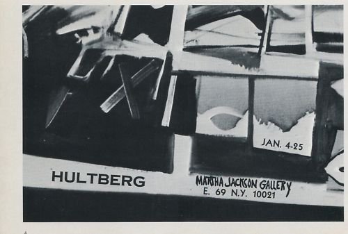 1969 Vintage Hultberg Art Exhibition Ad Magazine Advert Print Ad 1960's