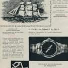 1956 Sandoz Watch Company Henri Sandoz & Fils Vintage 1956 Swiss Ad Suisse Advert