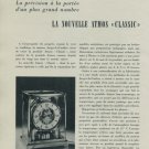 1956 Jaeger-LeCoultre Clock Company La Nouvelle Atmos Classic 1956 Swiss Magazine Article Suisse