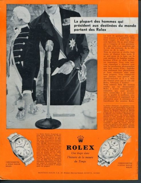 1956 Rolex Watch Company Vintage 1956 Swiss Ad Suisse Advert Horology Horlogerie Switzerland