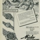 1950 Mido Watch Company Bienne Switzerland Vintage 1950 Swiss Ad Suisse Advert Horology