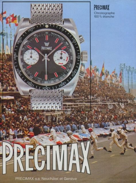 1972 Precimax Watch Company Switzerland Vintage 1972 Swiss Ad Suisse Advert Horology Horlogerie