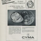Cyma Watch Company Switzerland Sonomatic Vintage 1968 Swiss Ad Suisse Advert