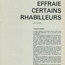 1965 Le Reglage Effraie Certains Rhabilleurs by L. Defossez 1965 Swiss Magazine Article Horology