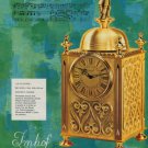 1968 Imhof Clock Company Arthur Imhof S.A. Switzerland Vintage 1968 Swiss Ad Suisse Advert