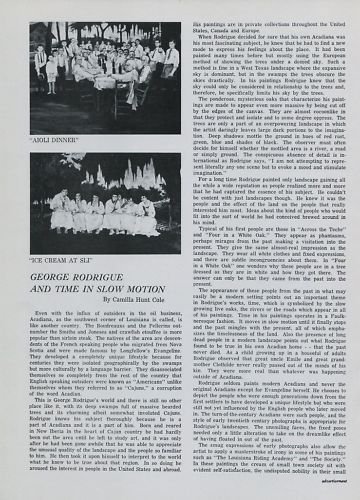 1974 George Rodrigue Time in Slow Motion Vintage 1974 Art Ad Advertisement