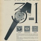 Admes Watch Company Indimatic 1957 Swiss Ad Geneva Switzerland Suisse Advert