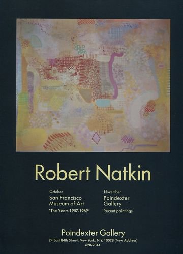 1969 Robert Natkin Vintage 1969 Art Exhibition Ad Advert Advertisement