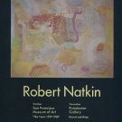 1969 Robert Natkin Vintage 1969 Art Exhibition Ad Advert Advertisement