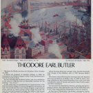 1974 Theodore Earl Butler Brooklyn Bridge Vintage 1974 Art Ad Advert Advertisement