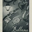 Delbana Watch Company Grenchen Switzerland Vintage 1956 Swiss Ad Suisse Advert