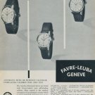 1957 Favre-Leuba Watch Company Geneve 1957 Swiss Ad Suisse Advert Geneva Switzerland