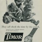 1950 Timor Watch Company Switzerland Vintage 1950 Swiss Ad Suisse Advert