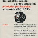 1968 Incabloc Company Switzerland Vintage 1968 Swiss Ad Suisse Advert Horology Horlogerie
