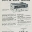 Breitling Watch Company Electrosplit Vintage 1968 Swiss Ad Suisse Advert