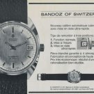 1969 Sandoz Watch Company Vintage 1969 Swiss Ad Suisse Advert Horology