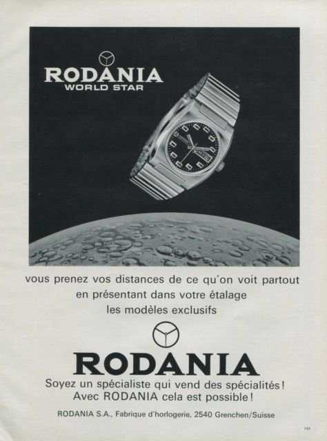 1972 Rodania Watch Company Rodania World Star Advert Vintage 1972 Swiss Ad Suisse Advert Horology