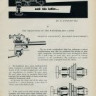 1954 The Headstock of the Watchmaker's Lathe by H. Jendritzki Vintage 1954 Swiss Magazine Article