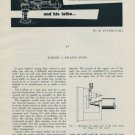 1957 Turning a Balance Staff by H. Jendritzki Vintage 1957 Swiss Magazine Article Horology