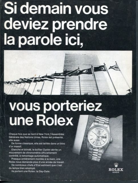 1969 Rolex Watch Company Geneva Switzerland Vintage 1969 Swiss Ad Suisse Advert