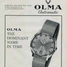 1968 Olma Watch Company Switzerland Numa Jeannin S.A. 1968 Swiss Ad Suisse Advert