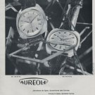 Aureole Watch Company Vintage 1969 Swiss Ad Suisse Advert Horology Horlogerie
