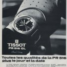 1969 Tissot Watch Company Tissot PR 516 GL Advert Vintage 1969 Swiss Ad Suisse Advert Horology