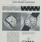 Cyma Watch Company Switzerland Vintage 1968 Swiss Ad Suisse Advert Horology