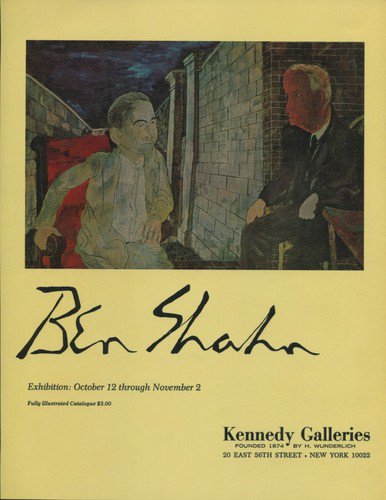 Ben Shahn Vintage 1968 Art Exhibition Ad Advert Kennedy Galleries, NY