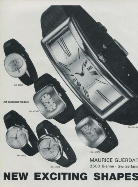 Maurice Guerdat Watch Company Switzerland Vintage 1972 Swiss Ad Suisse Advert Horlogerie Horology