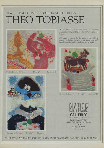Theo Tobiasse Duomo de Firenze 1980 Art Ad Advert Advertisement