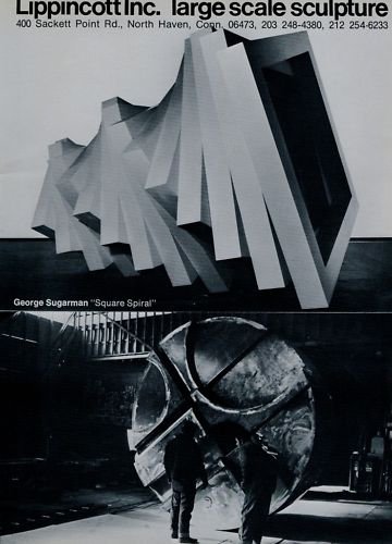 1969 Sculptor George Sugarman and Bernard Rosenthal Vintage 1969 Art Ad Advert