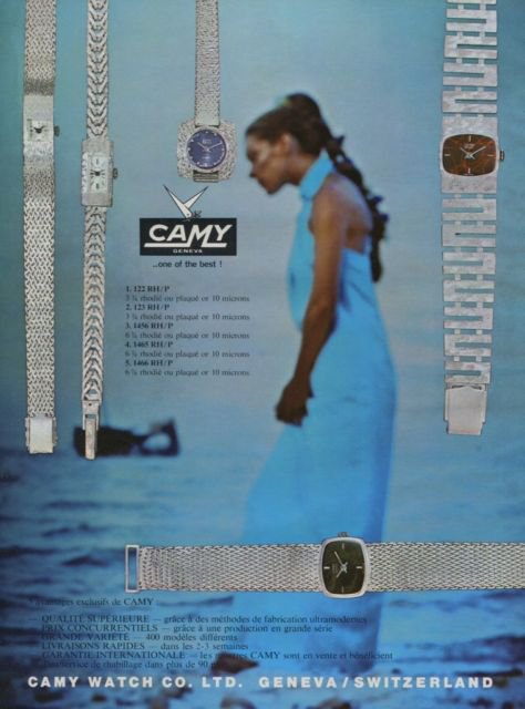 Camy Watch Company Geneva Switzerland Vintage 1969 Swiss Ad Suisse Advert