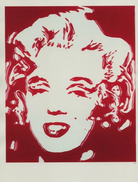 Vik Muniz Bloody Marilyn Art Ad (Marilyn Monroe) Advert Advertisement