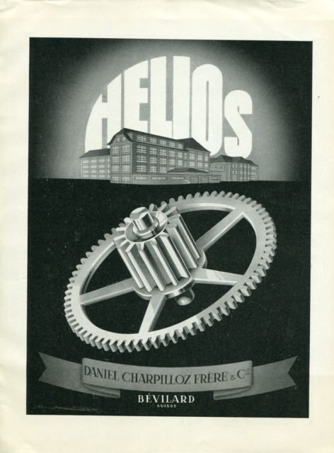 1939 Helios Watch Company Bevilard Switzerland Vintage 1939 Swiss Ad Suisse Advert Horology
