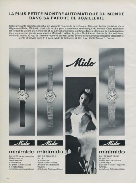 1969 Mido Watch Company Switzerland Mido Minimido Advert Vintage 1969 Swiss Ad Suisse Advert