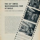1954 The 24th Swiss Watch Fair at Basle Switzerland Vintage 1954 Swiss Magazine Clipping Photos