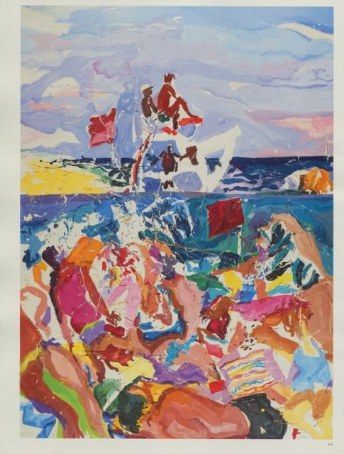 Malcolm Morley Lifeguard Art Ad Advertisement